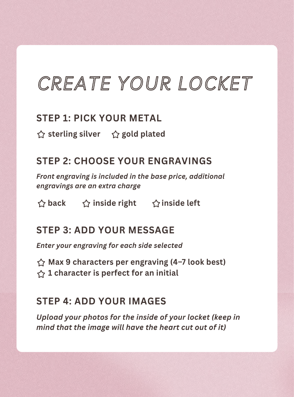 The Signature Silver Locket